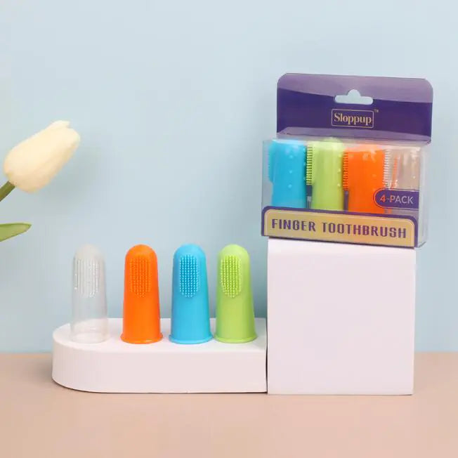 4pcs Easy Finger Toothbrush – Keep Your Pet’s Teeth Fresh