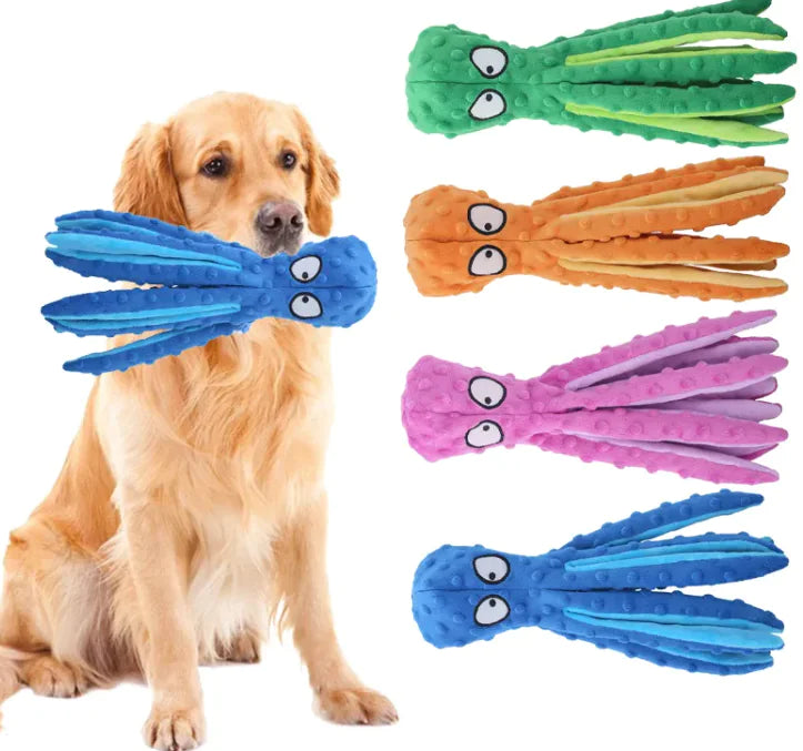 Plush Octopus Pet Toy – Soft, Cute & Super Fun