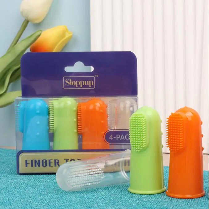 4pcs Easy Finger Toothbrush – Keep Your Pet’s Teeth Fresh