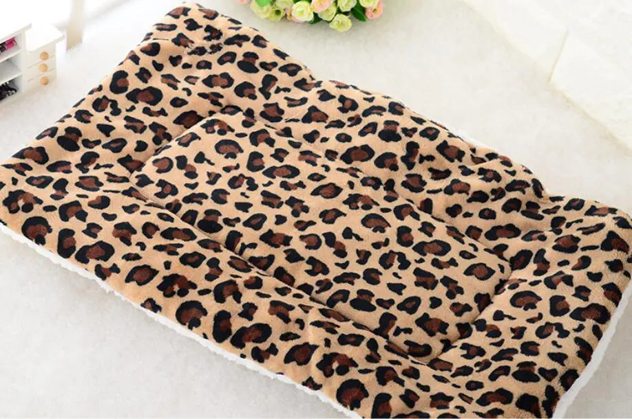 Thick Coral Fleece Pet Blanket and Dog Bed Mat