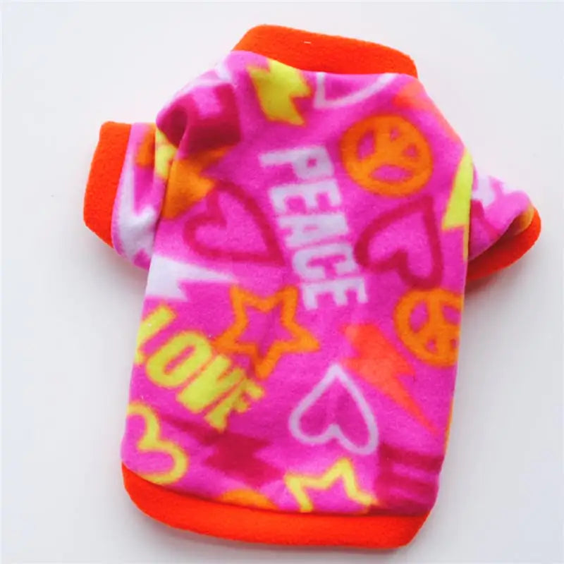 Warm Fleece Clothing for Dogs in Spring and Autumn