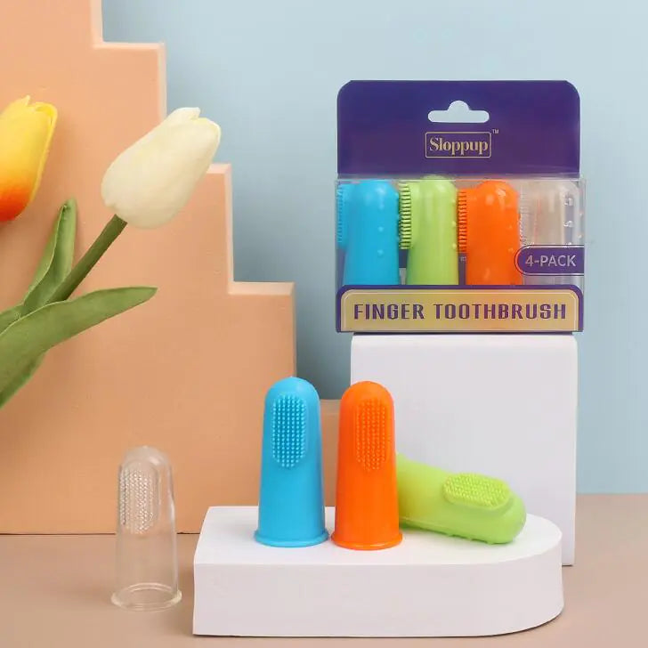 4pcs Easy Finger Toothbrush – Keep Your Pet’s Teeth Fresh